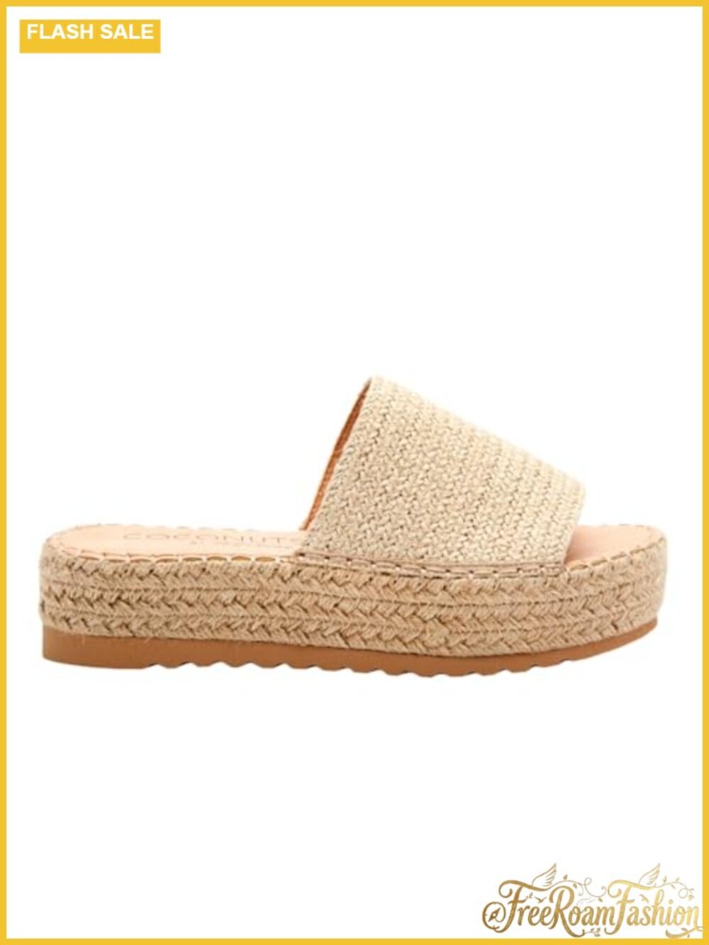 Women's Espadrille Platform Wedge Sandals Faux Leather Ankle Strap Slide Summer